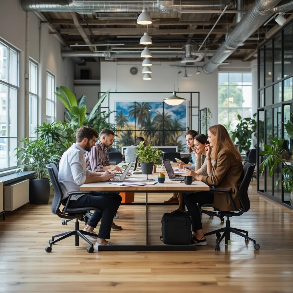 Startup tim u novom uredu